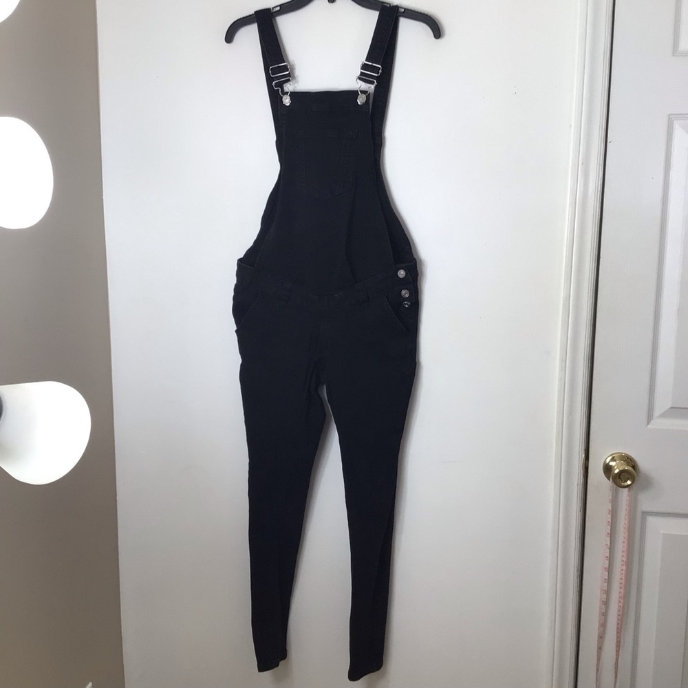 Misguided overalls maternity women black 4